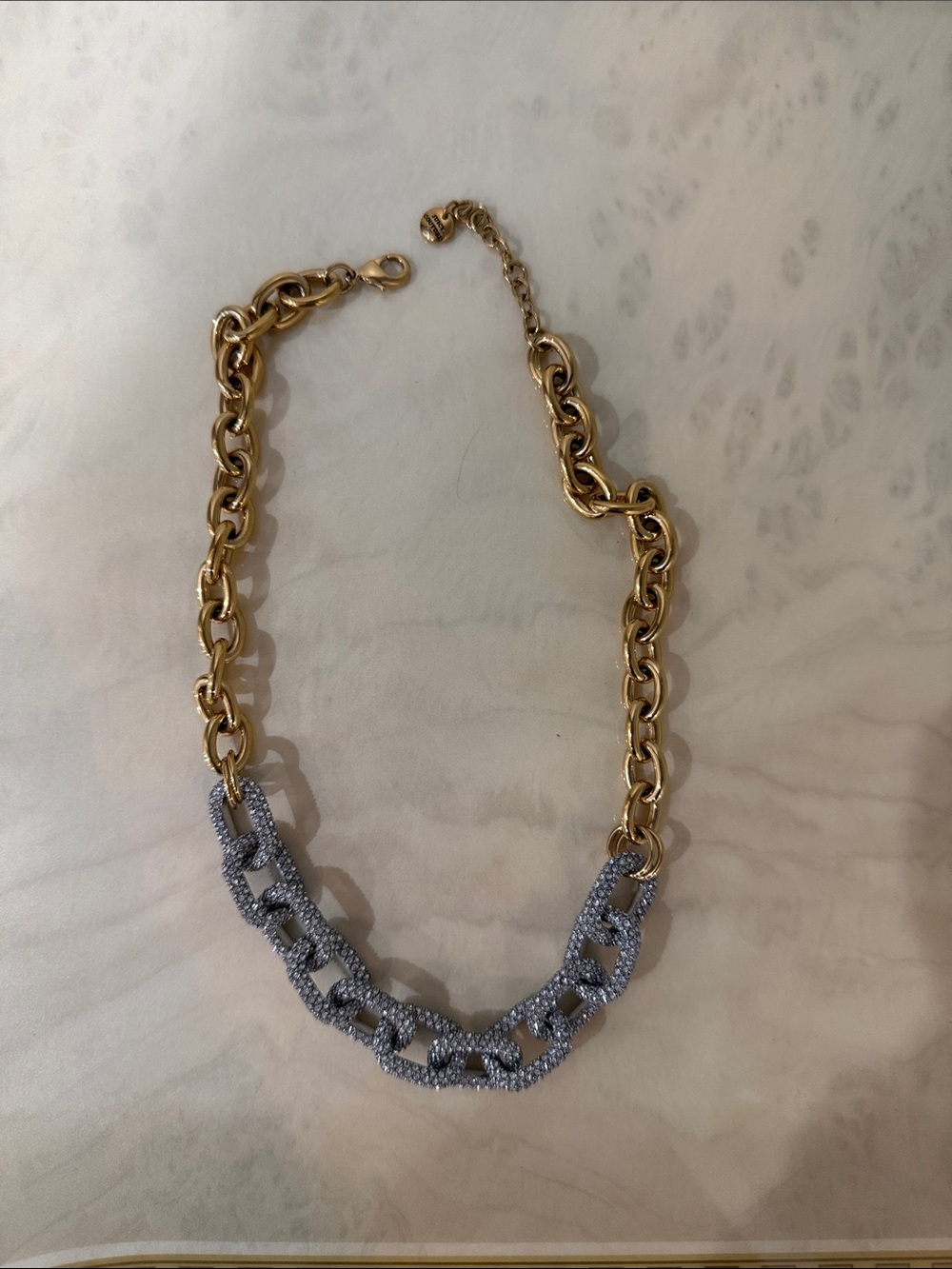 Juicy Couture Gold and Silver-Tone Chain Link Necklace